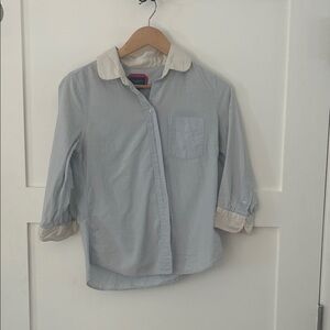 American Eagle Outfitters Sky Blue Button-Down Shirt